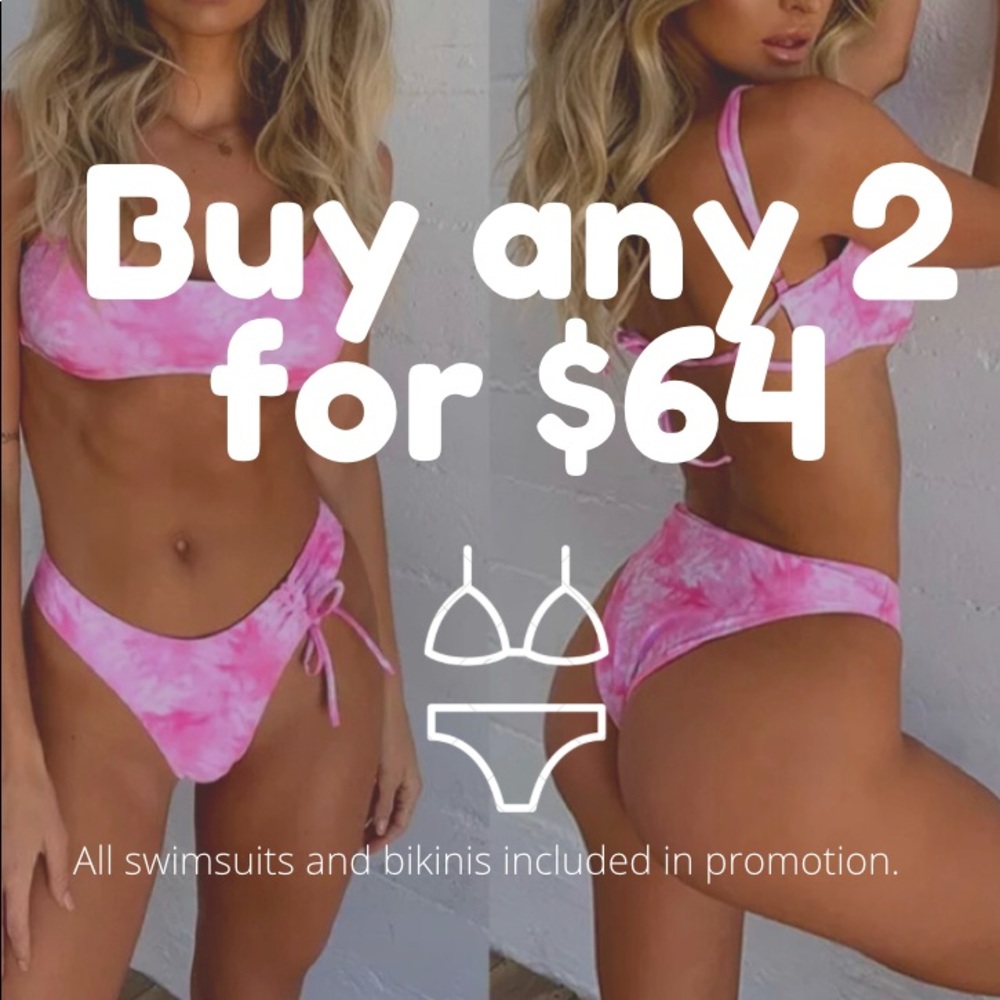 Any 2 bikini/swimsuit combo Package